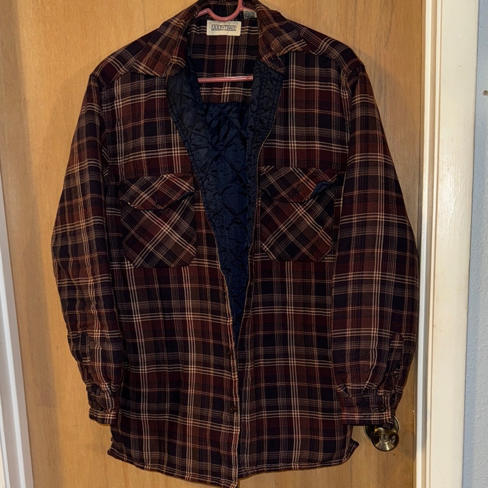 Lake N Trail Quilted Plaid Shirt Jacket